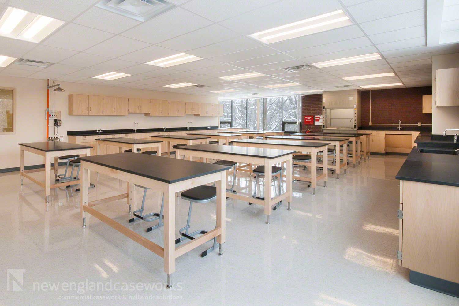 Casco Bay High School Science Lab casework Commercial Casework and Cabinets