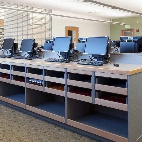 medical casework: pharmacy stations