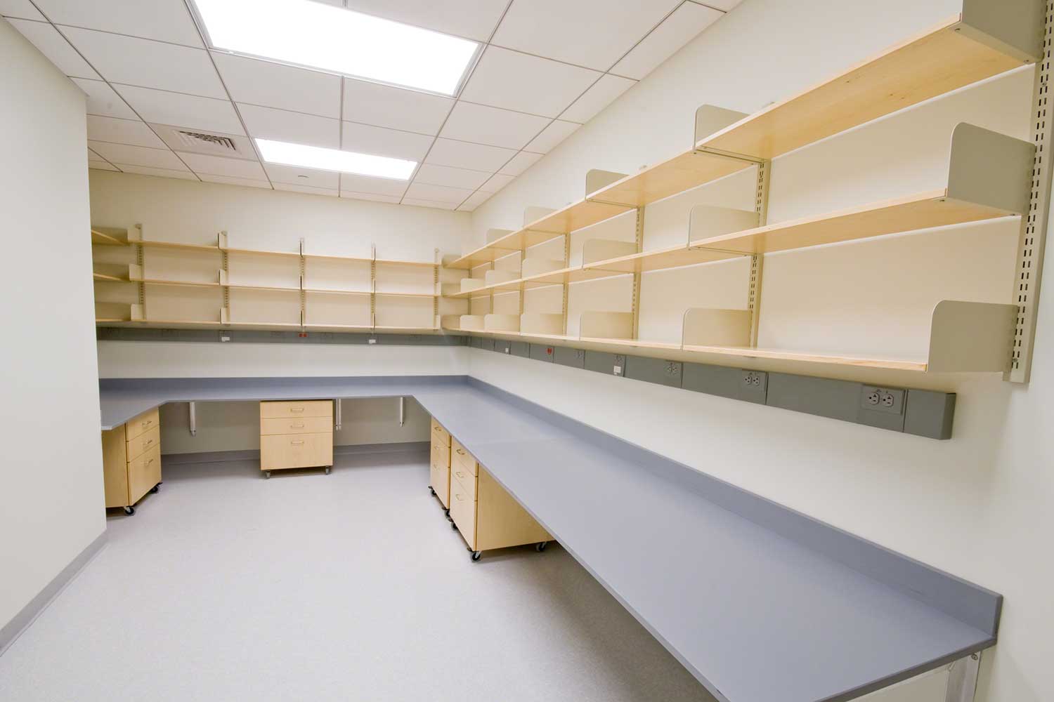 Commercial shelving manufacturer Commercial Casework and Cabinets
