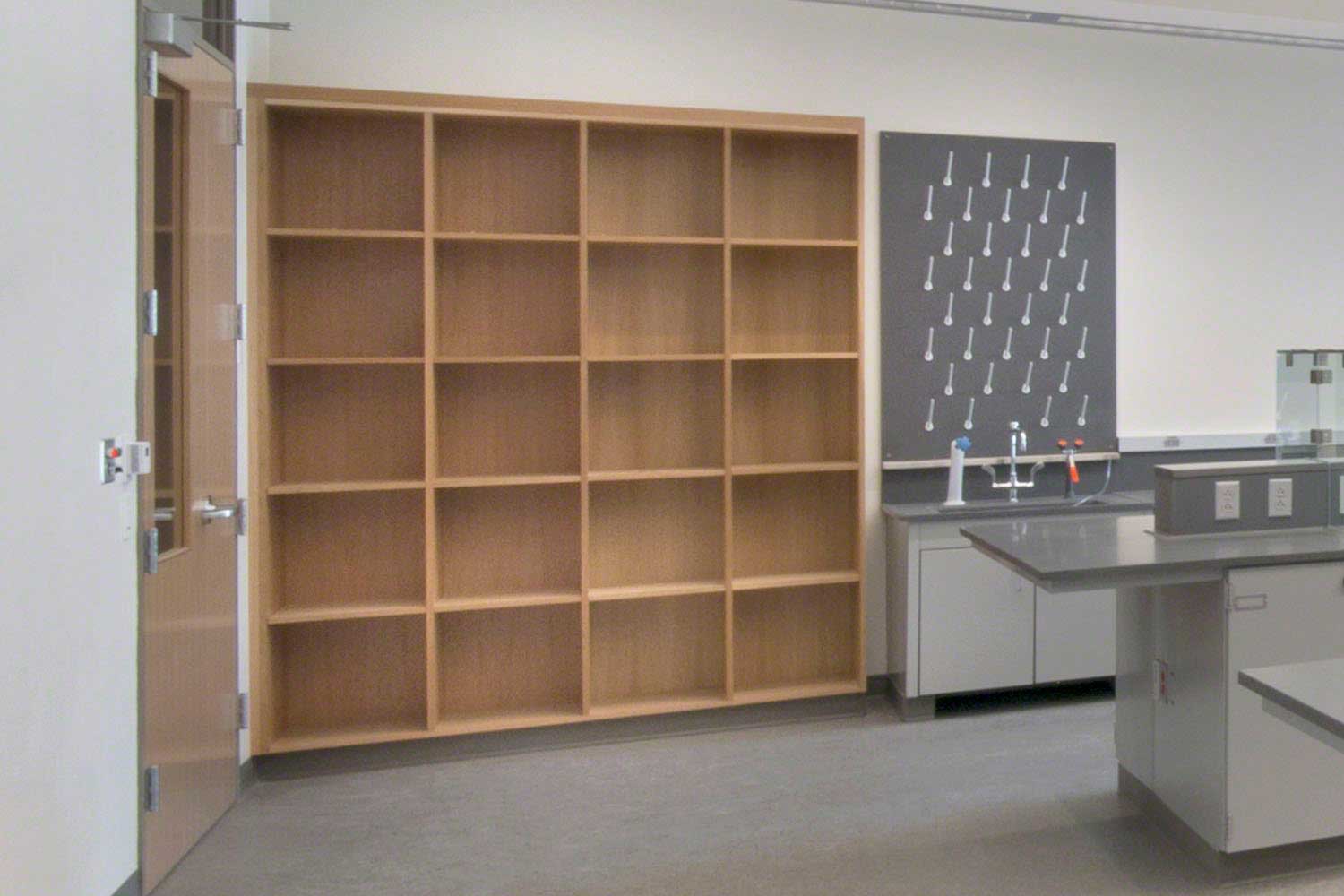 classroom entryway storage casework Commercial Casework and Cabinets