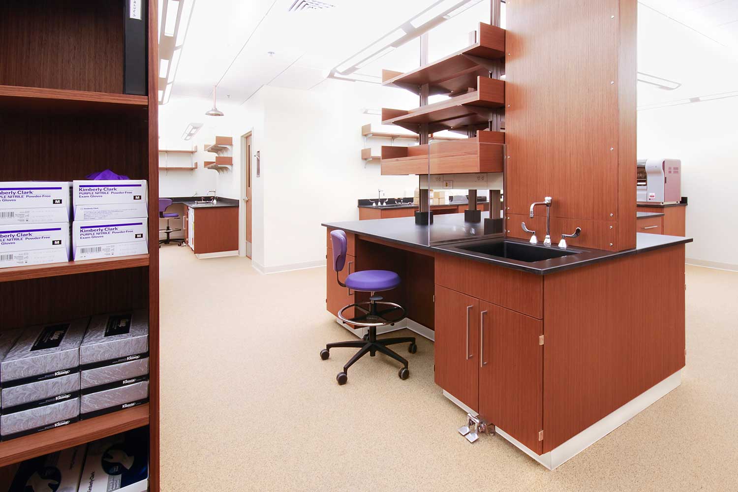 engineered veneer Commercial Casework and Cabinets