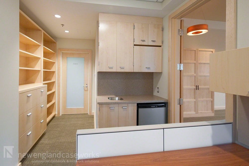 11613288015760050025831635514131865476366210n | New England Caseworks Completed Project harvard University office The Ivy League school requested FSC certified and NAUF wood veneer cabinets for a new faculty office suite kitchenettes and conference rooms NEC provided plain sliced white Maple casework markerboards window sills and other architectural trim throughout the space In collaboration with ellenzweigarchitects and JBM General Contractors Check out the project gallery at httpsnewenglandcaseworkscomprojectharvard university office FSCcertified NAUF woodveneercasework whitemaple kitchenettes conferenceroomcabinets officecabinets architecturaltrim woodwindowsills plasticlaminatetops officecasework officemillwork universityoffice universityconferenceroom